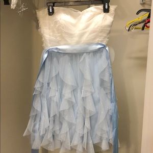 cocktail sparkly short strapless dress